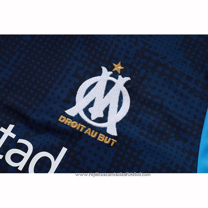 Fato de Treino Olympique Marsella 2025-2026 Manga Curta Azul - Calcas Curta